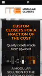 Mobile Screenshot of modularclosets.com