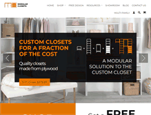 Tablet Screenshot of modularclosets.com